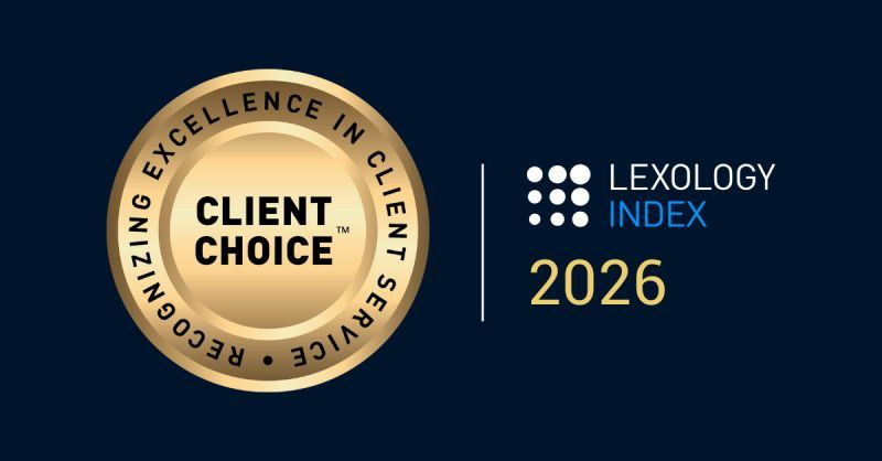 G. A. Grippiotti riceve il Lexology Index Client Choice Award 2026